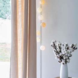 Cotone Telecomando LED Cotton Ball String Lights USB