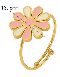 B-C6.2 R074-021-2 S. Steel Ring Adustable Flower