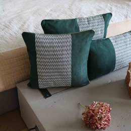 Housse de coussin décoratif vert Cim Lio