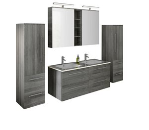 Badkamerset 120 cm, 4-delig.