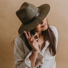 Veracruz · Green panama style hat