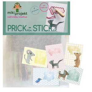 Handicraft set Prick-Stick 'Friends' Prickeln + Sticken