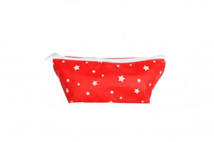 Cosmetic bag red stars S 19x8 cm Isabelle Rose