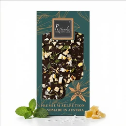 Premium Bitter Chocolate - Lemon, Mint & Salt Flakes 95G
