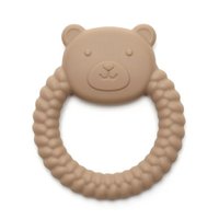 BEAR | Soft Silicone Teething Toy | KHAKI