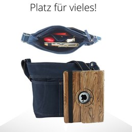 Domelo gewaxte canvas schoudertas voor dames. Waterafstotende hobo-tas. Veganistische buideltas. Dames/meisjes schoudertas met verstelbaar hengsel. Lichtgewicht grote stoffen tas met ritssluiting.