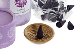 RØJELSESKEGEL SÆT 30 AROMA 45,5X26X13 CHAKRAS 7 SU IN186240