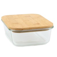 Glass containers with bamboo lid 1000 ml