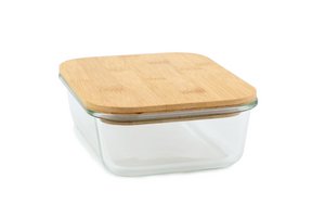Glasbehälter mit Bambusdeckel 1000 ml