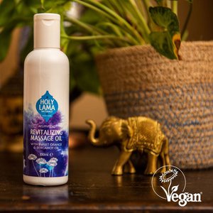 Ayurvedische massageolie met citroengras en bergamot, veganistisch - revitaliserend