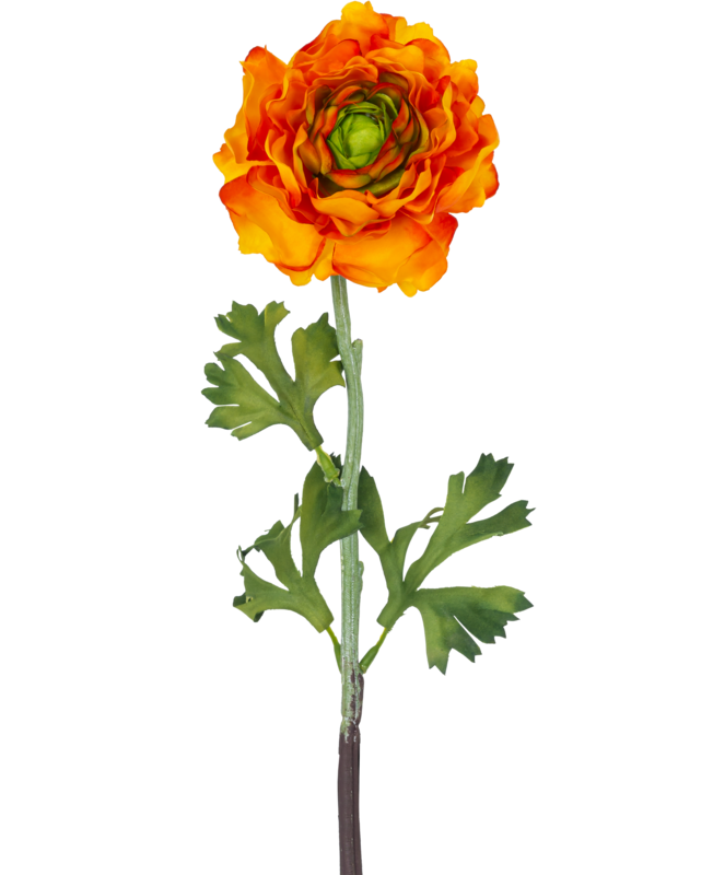 Künstliche Blume Ranunkeln 51 cm orange