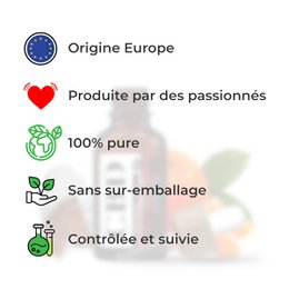 Huile CBD 10%, synergie mandarine