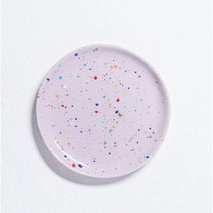 New Party Bread Plate 17cm Lilac