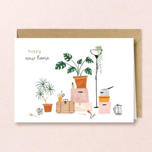 Grußkarte | Frohes neues Zuhause | Boxen