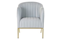 BUTACA POLIESTER METALL 62X75X85 AZUL CELESTE MB190878