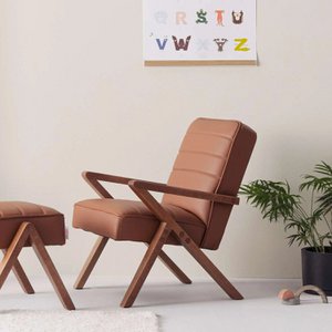 Kinderen retrostar fauteuil - lederen premium