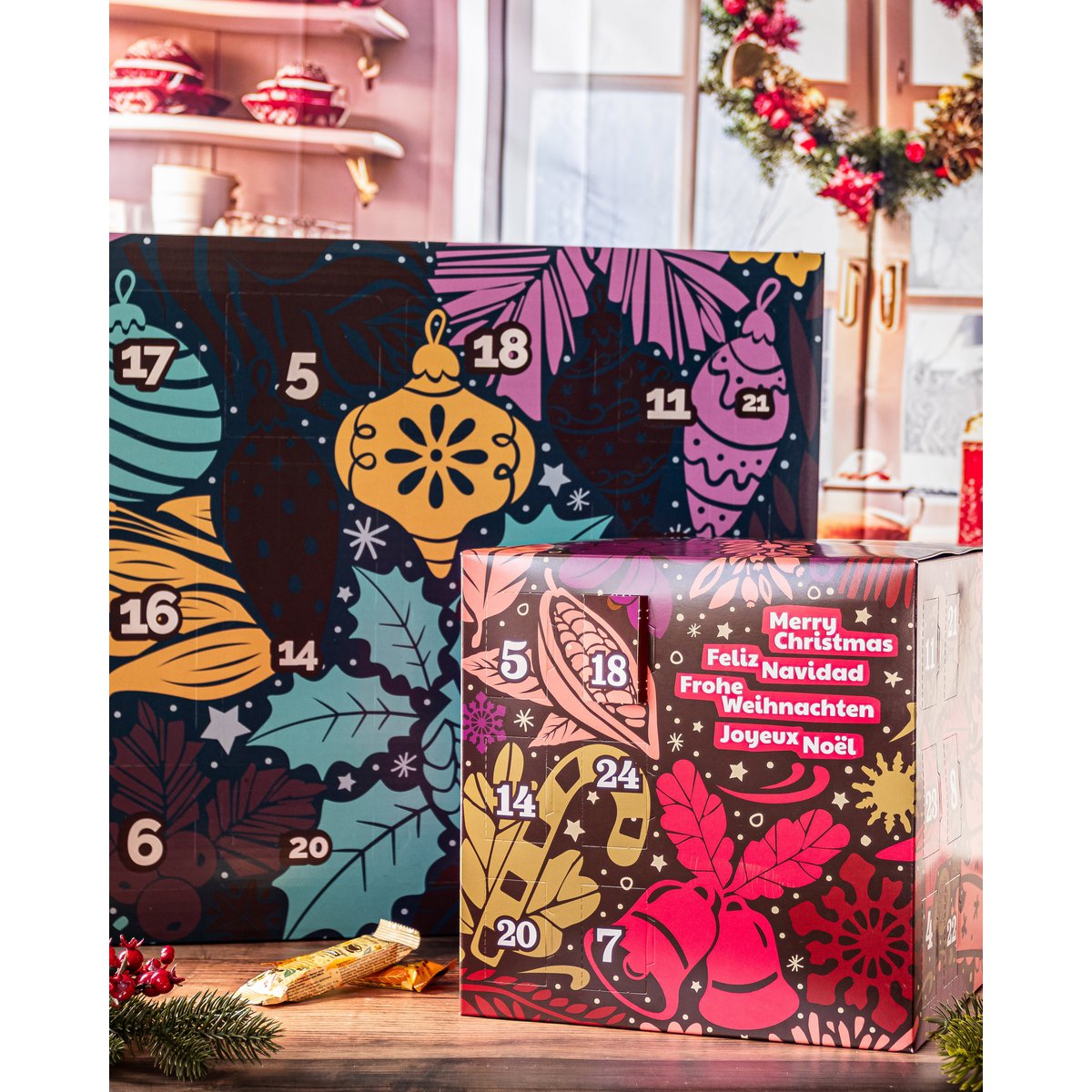 Veganer Adventskalender Würfel – Ohne Zuckerzusatz, vegan, glutenfrei