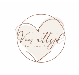 A round, white tealight candle with the text "You are loved in our heart" printed on it in a cursive font. The candle is placed on a gray surface next to a small white gift box.