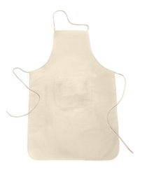 Beige apron made of natural materials, measuring 60x90cm, suitable for art and craft activities.