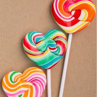 Ansichtkaart Hart Lolly's