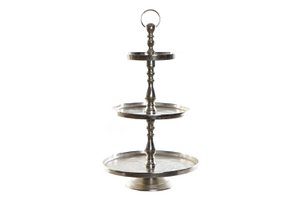 FRUTERO ALUMINIO 44X44X77 3 PISOS PLATEADO PC175268