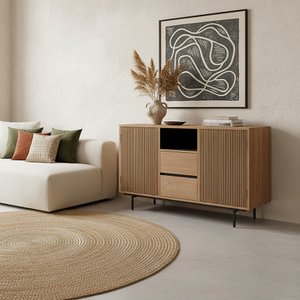 Rhythm teakhouten dressoir - 140x45x85 cm