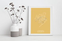 Leiden Floor plan poster Geel