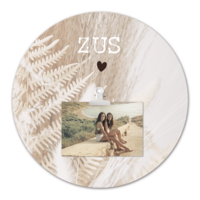 Circle with photo sister