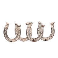 Cast iron 4 hooks - horseshoe