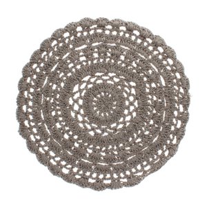 Gehaakte placemat - Grijs