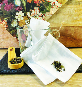 Leinen-Teefilter Par 3