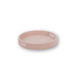 Dienblad/Plateau - Rond - MDF - Licht Roze - 25,5x4x25,5cm