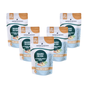5x gesunde Hundesnacks / Nahrungsergänzung - Haut, Fell & Nägel