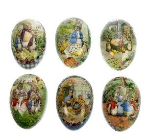 Egg carton Beatrix Potter, 6 ass. 12 cm