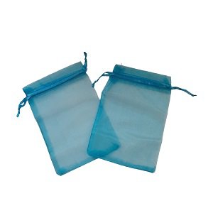 Organza bags blue