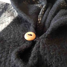 Alpaca Poncho Black - Made in Ecuador