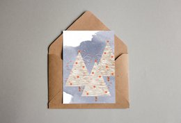 postal - serie 'Navidad' - 'Bosque de árboles de Navidad'