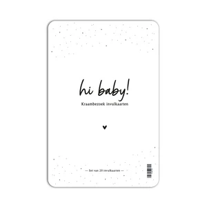 Fyllbooks Kraambezoek invulkaarten 20 stuks - A5