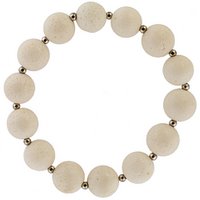 Bracelet white coral, 12mm