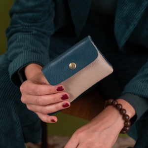 Portemonnee Christmas | Petrol - Taupe