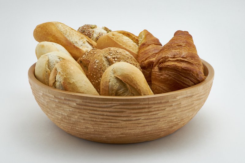 Drewniana miska - miska na owoce - salaterka - model Carved Low - natural - różne rozmiary