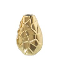 GOLDEN CERAMIC VASE 15X9X24CM ST51036