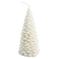 Candle Christmas tree rustic white