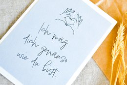 Pocztówka "Lubię Cię taką jaka jesteś"