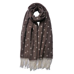 Sjaal 68x180 cm bruin