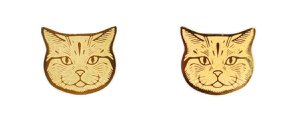 Mava Oorbellen - Kat Goud
