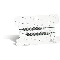 Armbänder Double & Trouble Schwarz und Weiß 2 Stück