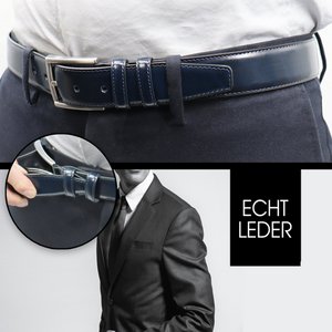 Safekeepers Men's Belt - Men's Belt - Belt Leather - leather belt - Stitched