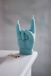 Baby YOU ROCK Candle Blue