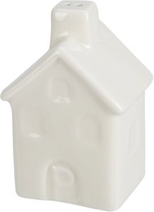 Peper en zout stel huisjes wit